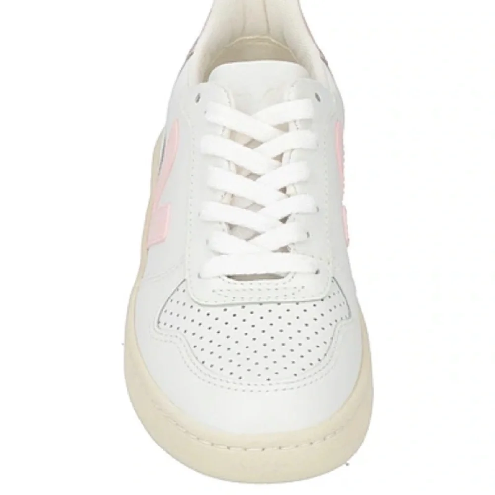 VEJA V-10 LEATHER SNEAKERS IN WHITE PETALE 40 9 - Picture 4 of 12